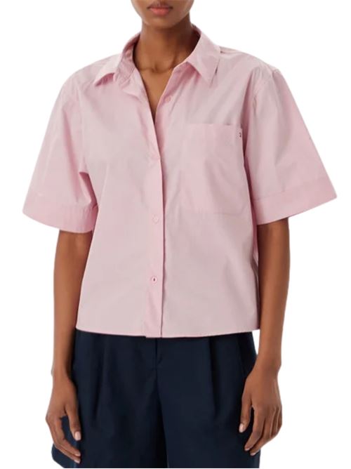 Camicia in popeline a maniche corte Tommy Hilfiger | WW0WW48899TPG
